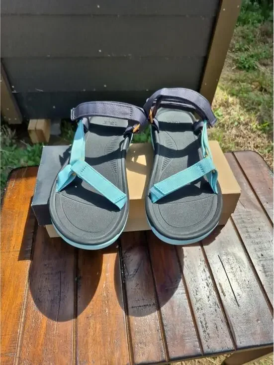 NEW Teva Hurricane XLT2 Sport Sandals Women Sz 14 Pastel Tirquoise Hiking - Picture 2 of 7